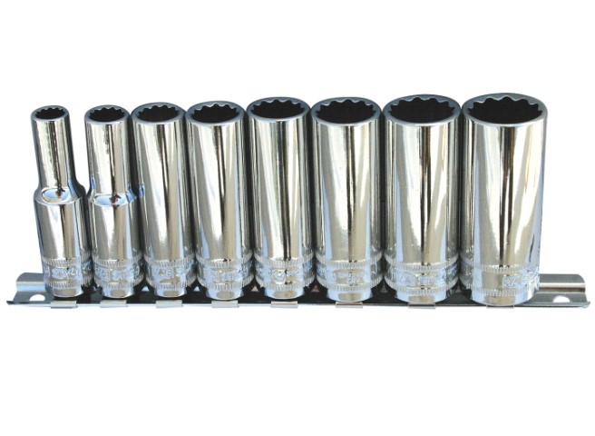 SP - 8PC 3/8 DR 12PT SAE SEEP SOCKET SET 